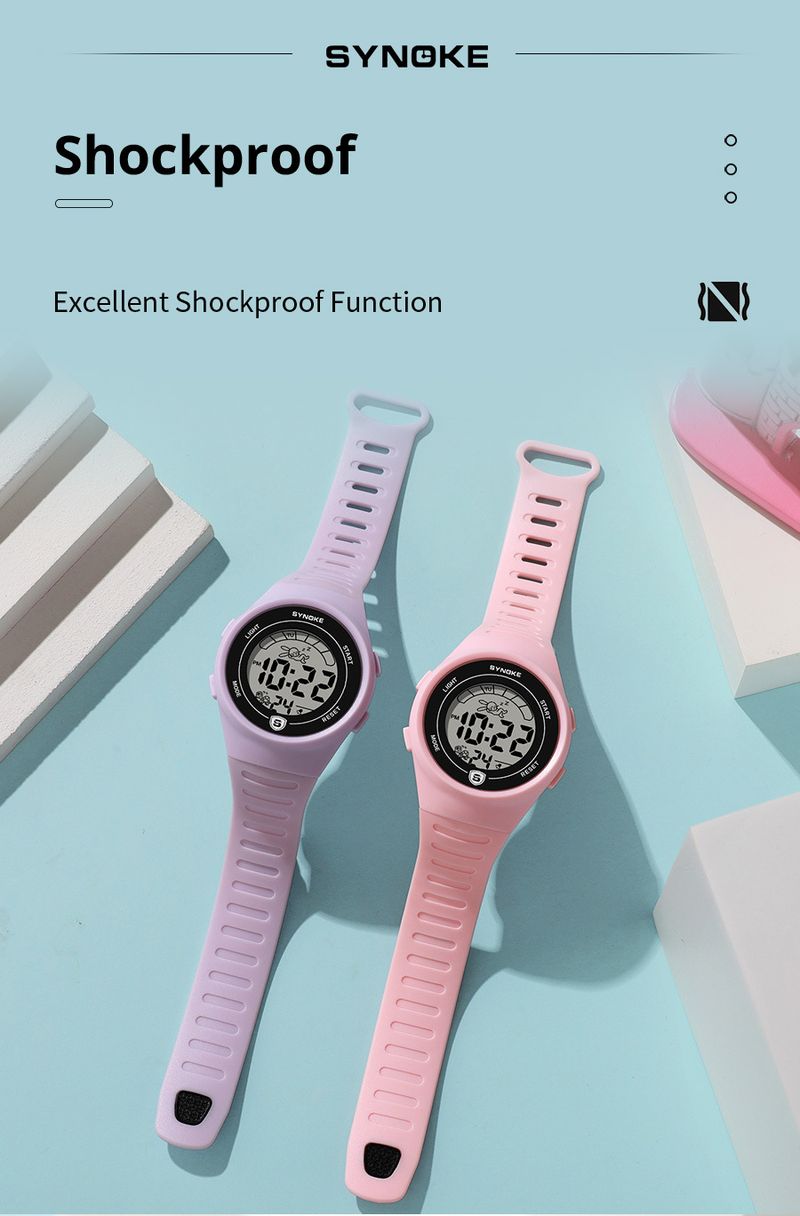 Reloj deportivo digital para niños con pantalla a prueba de agua y golpes, alarma, cronómetro y un bonito diseño de tortuga y liebre: ideal para niños y niñas._voghion.com