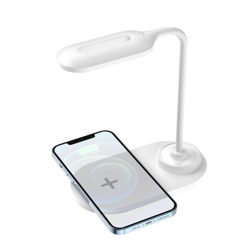Nova lâmpada de mesa carregador sem fio pequena luz noturna presente carga rápida 15w proteção para os olhos lâmpada iluminação usb portátil_voghion.com