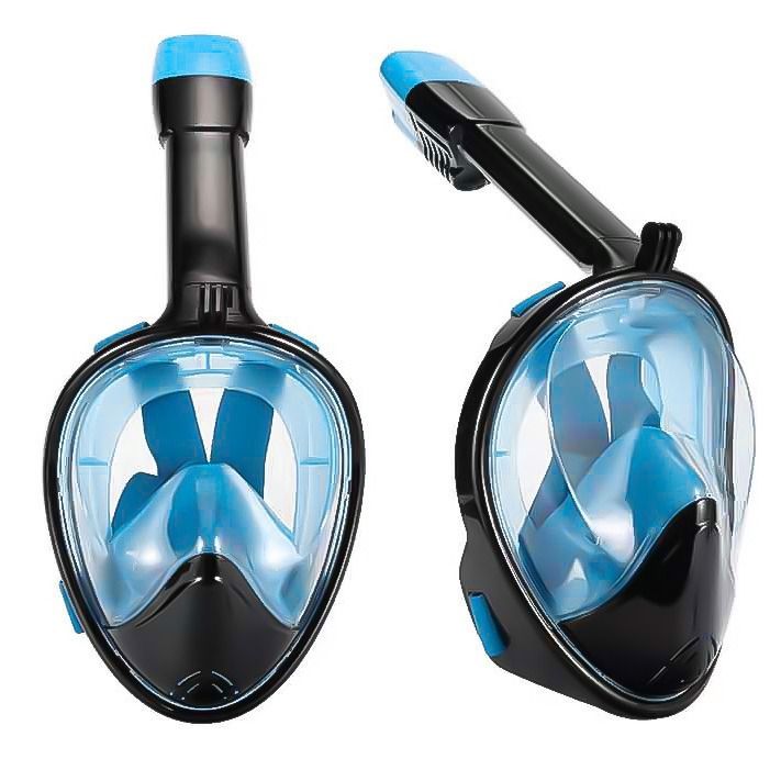 Ny silikon torr anti-im andningsslang vuxna helmask stor ram snorkelmask dykglasögon_voghion.com