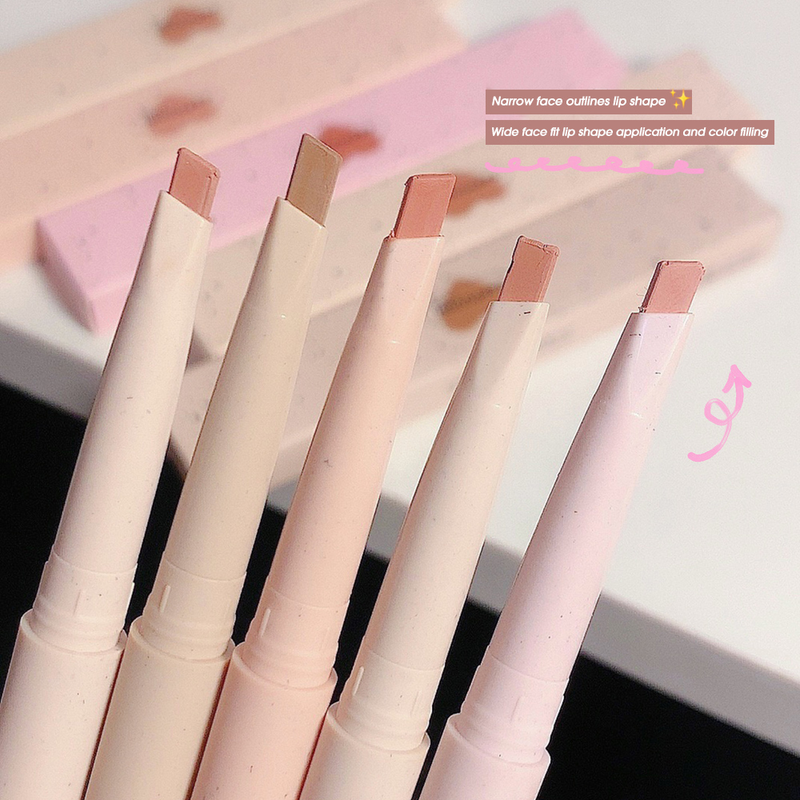 Smooth Milk Matte Huultenrajauskynä Pitkäkestoinen Huulipuna muotoileva Vedenpitävä Lip Stick Pencil Nude Pink Lip Tin stick cil_voghion.com