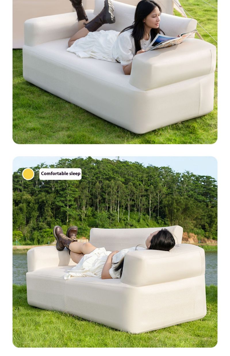 Lohascamping Outdoor Inflatable Air Sofa Portable WaterProof Lazy Sofa Backyard Home Travel Camping Picnic Relaxation Chair_voghion.com