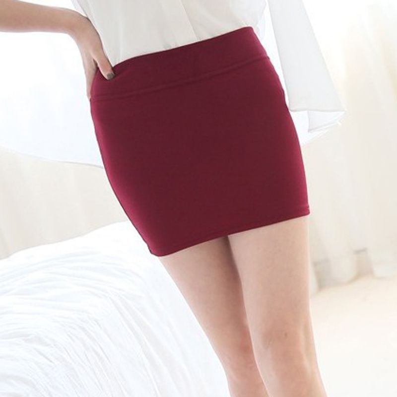 hot selling New Micro Mini 2024 Summer Sexy Girls Casual Package Hip Short Skirts Women Tight Office Party Female Red Black_voghion.com