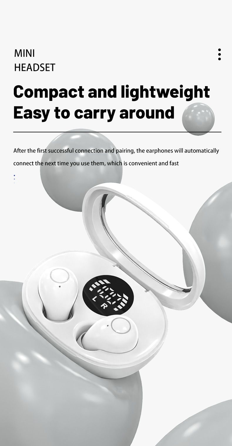 SK32 Mini Invisible Headphones Draadloze Bluetooth 5.3 Hoofdtelefoon Bas Slaaphoofdtelefoon Met Microfoon Ruisonderdrukking HD_voghion.com
