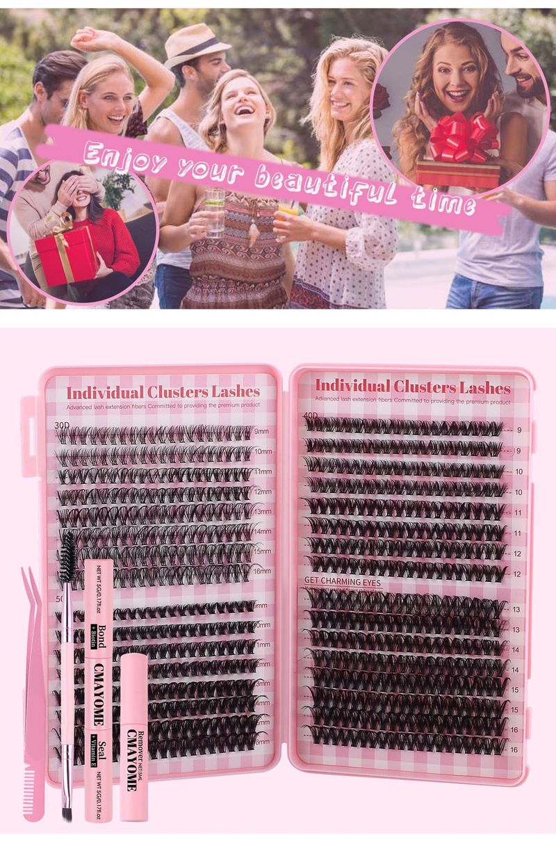 Eyelash Book Segmented False Eyelashes 640 - Cluster Large Capacity 30D/40D Hot - Melt Single - Cluster Fluffy Lashes_voghion.com
