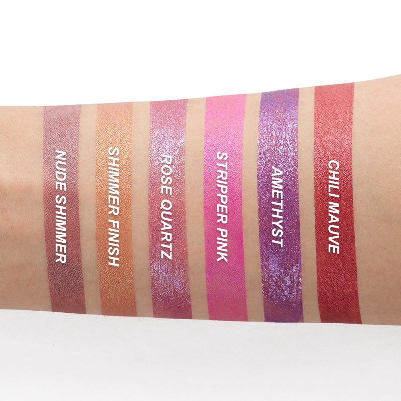 Metal Glitter Waterproof Lipstick Lip Gloss Lip Makeup Long Lasting Non-stick Cup Pearlescent Lip Glaze Wo_voghion.com