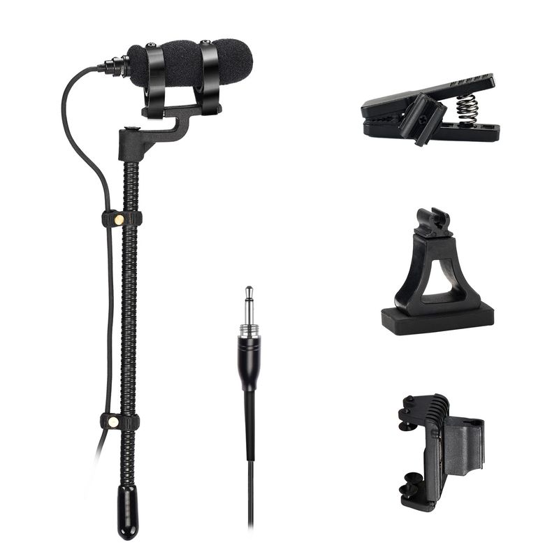 LOMEHO Instrument Microphone Wired 3.5mm Plug with Clip Mini Condenser Musical Mic for Saxophone Piano Vio IM-22-L3_voghion.com