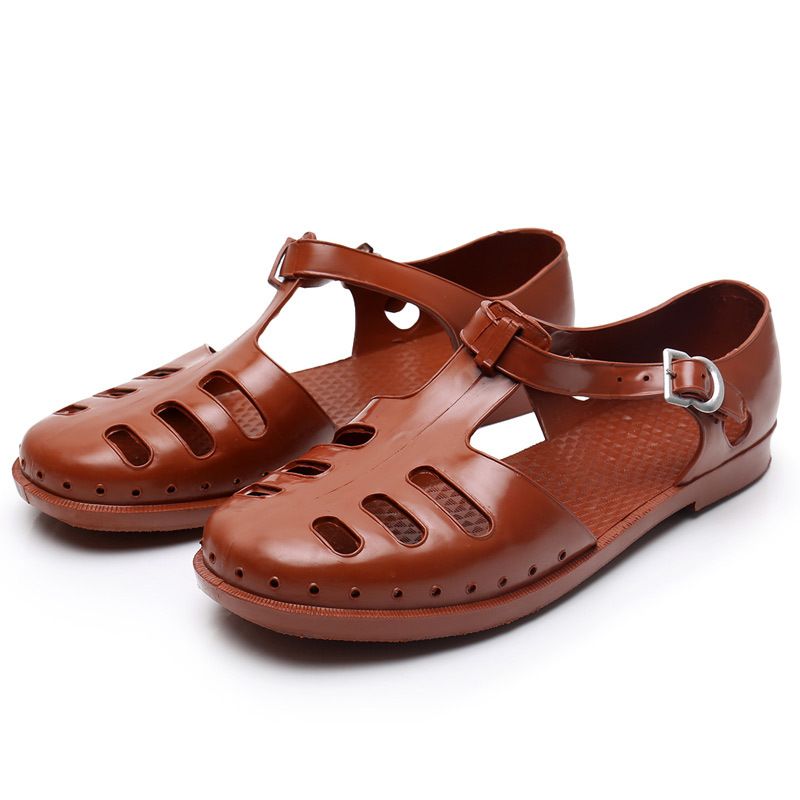 Roman Baotou Mode Herren Sandalen Vietnamesisch Nostalgisch Vintage Kunststoff Atmungsaktive Schuhe_voghion.com