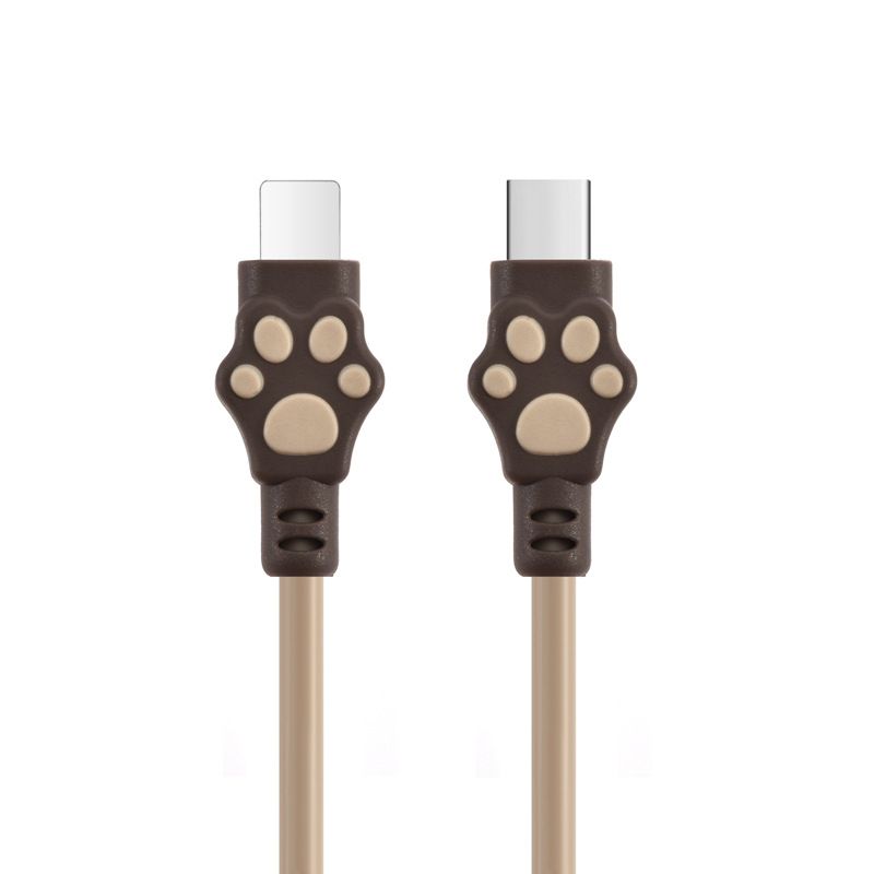 Potrivit pentru un metru TIP C la cablu de date mobile TPE Ligning Iphone Bear Paw_voghion.com