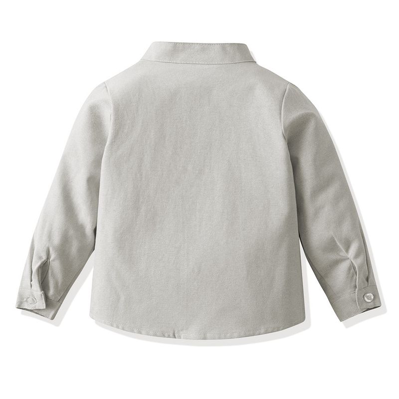 Ropa para niños Camisas de manga larga para niños, hermosas camisas exteriores para niños de primavera, chaquetas casuales de colores dulces, camisas para niños de estilo universitario_voghion.com