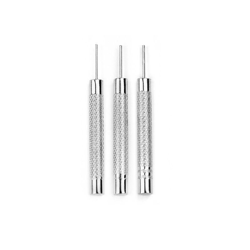 11 Piece Watch Repair Tool Set Small Hammer Punch Metal Adjustable Height Watch Belt Remover_voghion.com