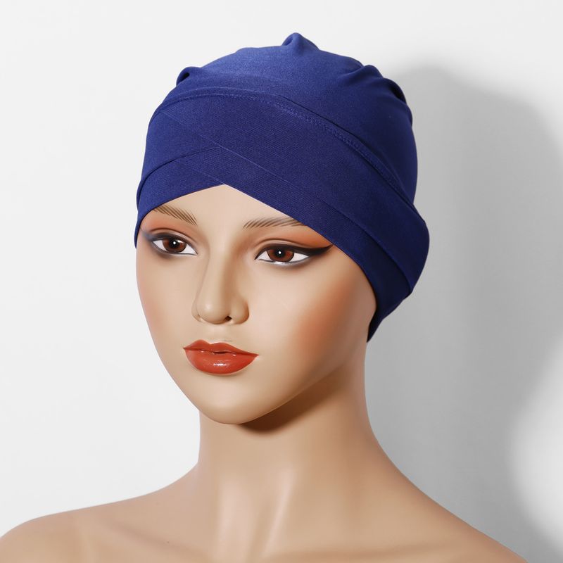 Elegant Crystal Linen Hijab – Two-Layer Full Cover Scarf With Cross Design (Arabic Style Headscarf For Women)_voghion.com