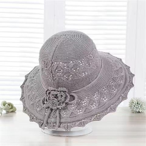 Summer New Sun Hat Bow Big Eaves Women's Straw Hat Beach Sun Hat_voghion.com