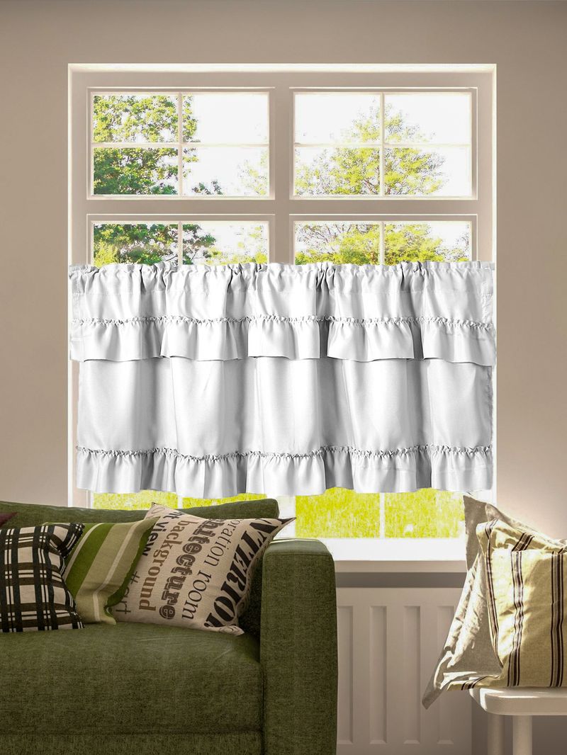 Cortinas semitransparentes modernas – cortinas de poliéster com babados para sala de estar (forro 100% blackout opcional, sem necessidade de furação, branco/prata/verde)_voghion.com