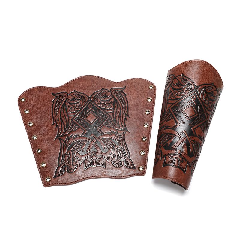 Pulseira Viking em relevo medieval renascentista para cosplay_voghion.com