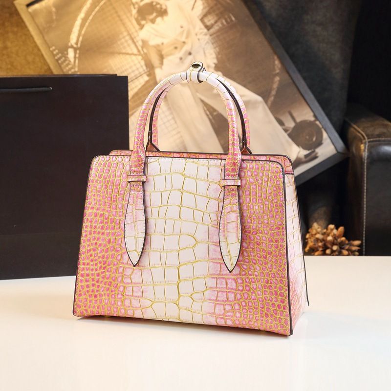 Tote 2024 Nuova grande capacità Borsa a tracolla estiva da donna Borsa a tracolla singola con motivo a coccodrillo di alta qualità_voghion.com