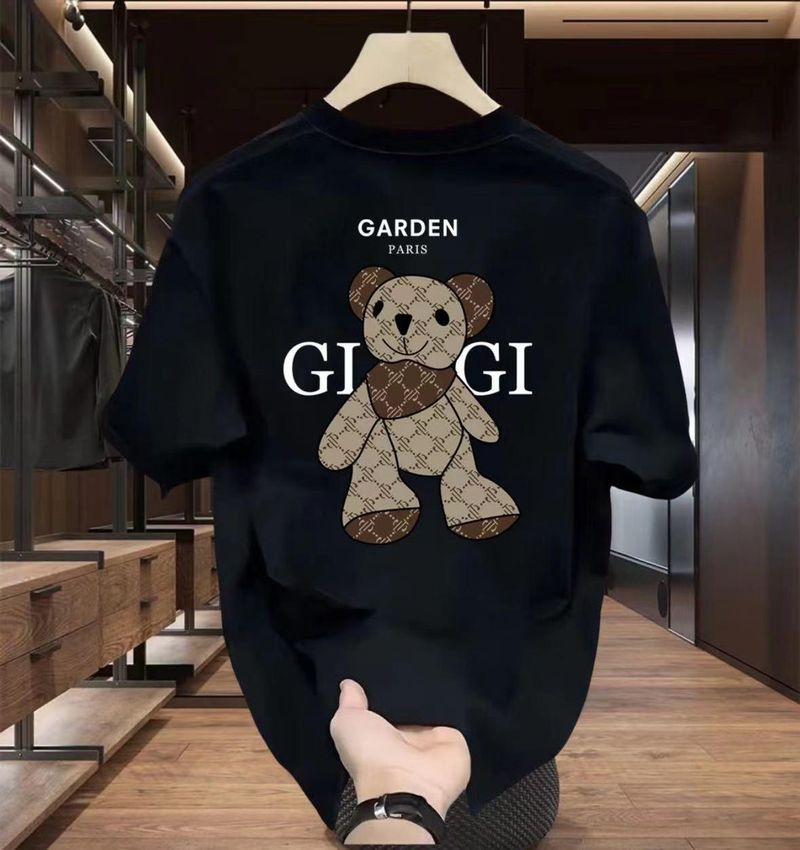 Women’s Clothing Casual Versatile Combed Cotton Short Sleeved T Shirt Men's Summer Loose Large Size Casual Versatile Youth Short Sleeved Cool_voghion.com