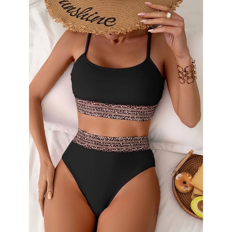 New Two-piece Swimsuit Sexy Solid Color Bikini Set_voghion.com