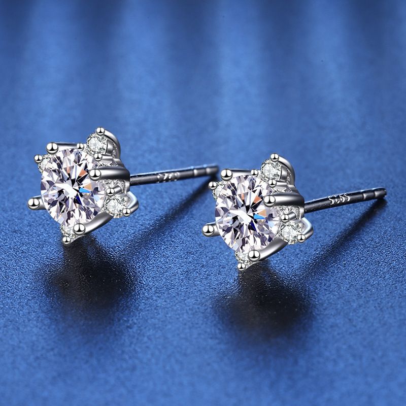 Tancise Moissanite Orecchini in argento Orecchini pendenti per donne Regali per feste di matrimonio_voghion.com