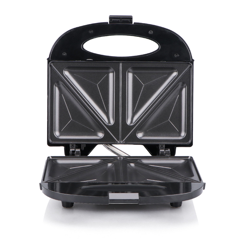 Máquina de sanduíche de aquecimento dupla face doméstica de estilo europeu, máquina multifuncional para torrar pão e waffles_voghion.com