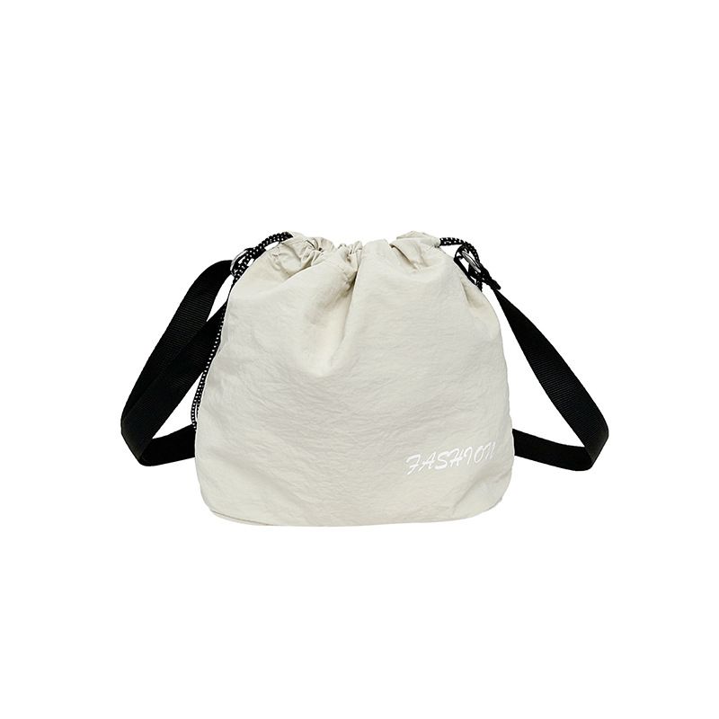 Zaino con coulisse e secchiello di grande capacità per donna, borsa a tracolla casual estiva 2025_voghion.com