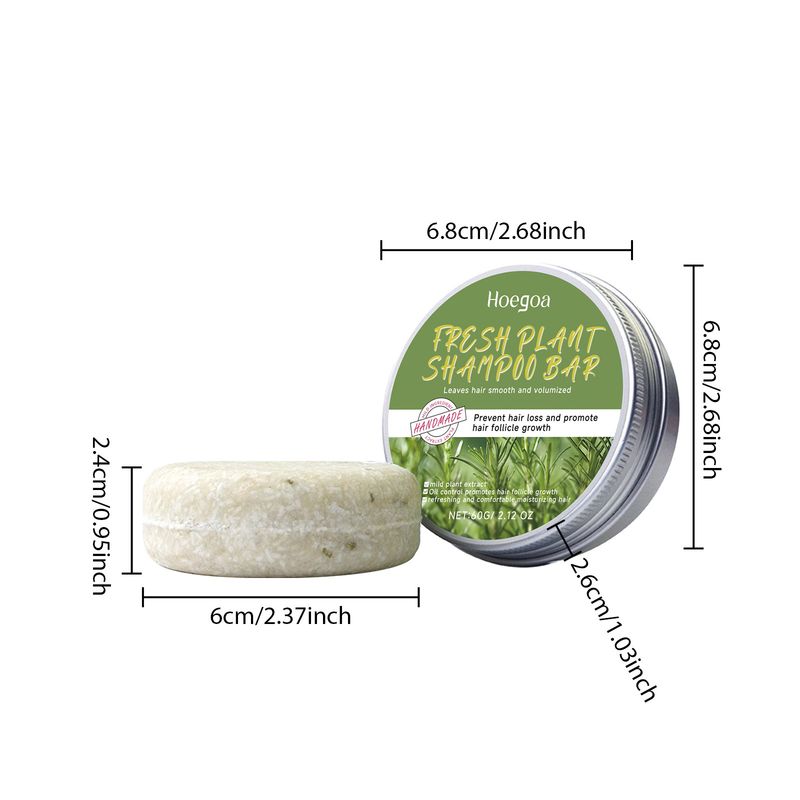 Rosmarin-Shampoo-Seife, nährendes und weichmachendes Haarshampoo, Kopfhautreinigung und sanfte Reparaturseife_voghion.com