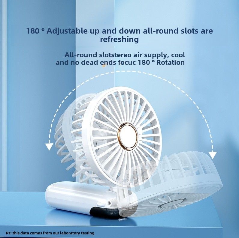 USB Handheld Small Fan Portable Office Student Desktop Mini Folding Children High Wind, Fan_voghion.com