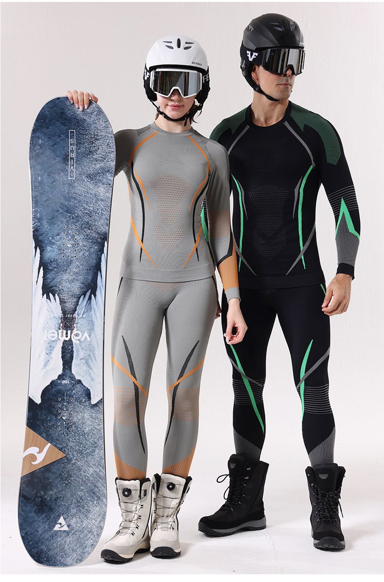 New Autumn And Winter Quick Drying Ski Suit Underwear Set For Men's Sports, Tight Fitting, Moisture Wicking And Sweat Wicking Base Coat_voghion.com