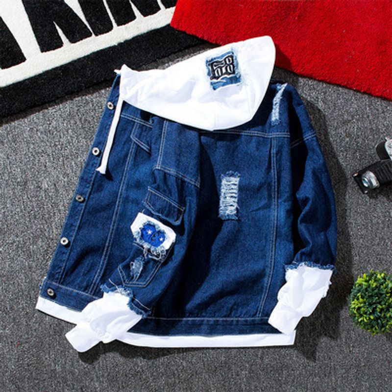 Men's Denim Winter New Loose Korean Style Trendy Handsome Jacket Student Tops Spring And Autumn_voghion.com