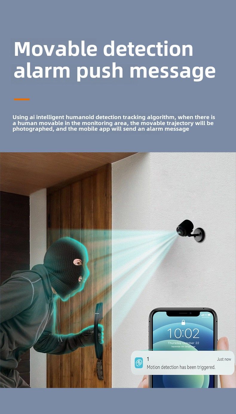 Caméra C1 haute définition 1080p intelligente sans fil WiFi caméra de vision nocturne à domicile caméra de surveillance de sécurité_voghion.com