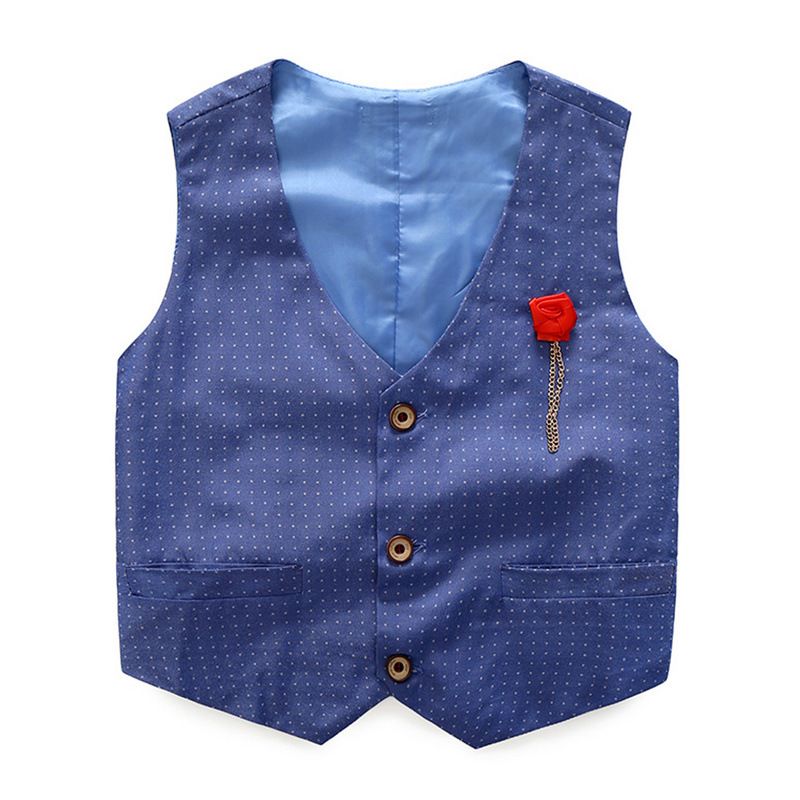 Costume gilet et pantalon en coton pour hommes, beau et à la mode, ensemble trois pièces pour vêtements de performance à la maternelle, nouvelle collection_voghion.com
