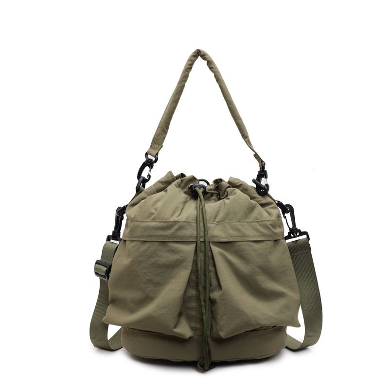 Zaino a tracolla da donna, casual, con coulisse, grande capacità, leggero, portatile, in nylon_voghion.com