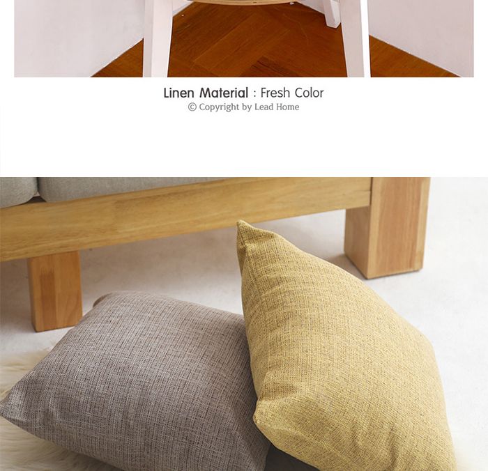 Kissenbezug, 45 x 45 cm, Kissenbezüge, Leinen, einfarbig, dekorative Kissen für Couch, Schlafzimmer_voghion.com