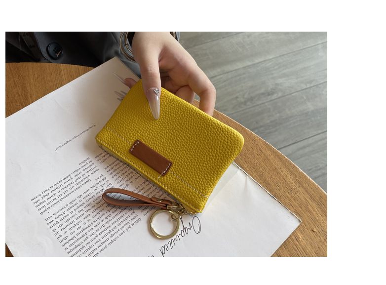Wallet Card Cases Leather Coin Purse New Ultra Thin Exquisite Mini Compact Key Bag Coin Bag Ladies Short Wallet_voghion.com