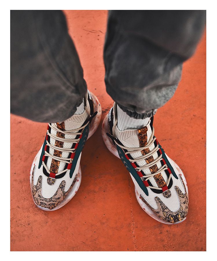 Men's new large high top basketball sneakers winter plush insulation casual dad men's trendy shoes_voghion.com