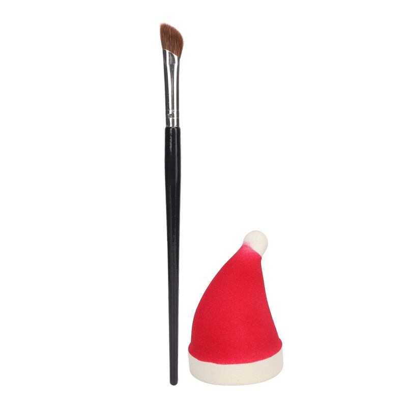 Winkel Pinsel Schwamm Kit Rot Weihnachten Hut Form Make-Up Schwamm Nase Schatten Bru GF0_voghion.com