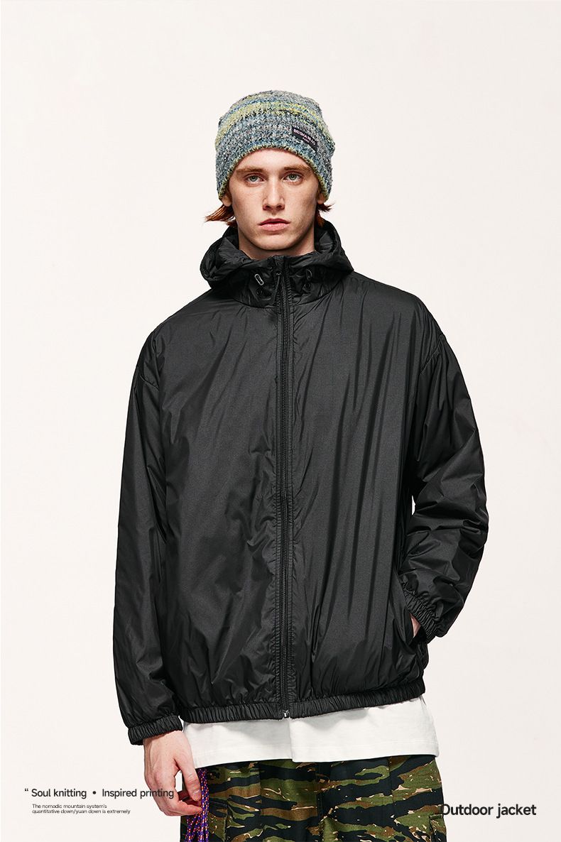2025 Herbst und Winter Drei-proof Licht Unten Jacke Warme Einfarbig Jacke Männer_voghion.com