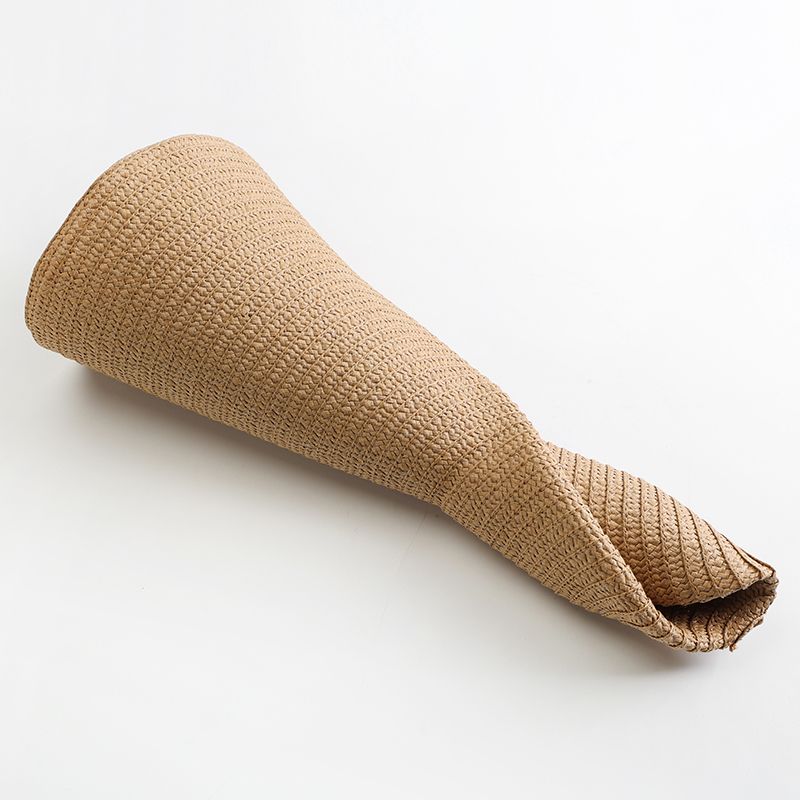 Vendita calda pieghevole da donna oversize floppy paglia 70 cm di diametro grande tesa cappelli estivi da sole Panama viaggio spiaggia cappello all'ingrosso_voghion.com