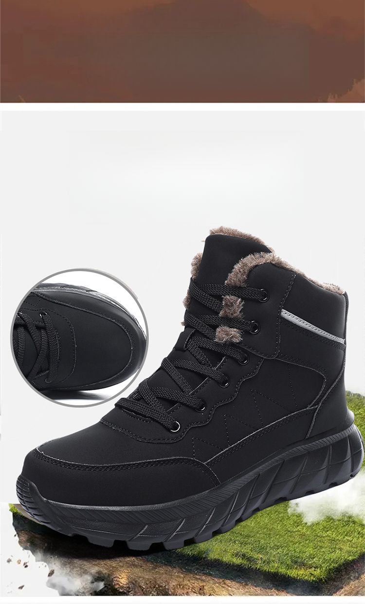 Men's Snow Boots Thickened, Slip-Resistant, Waterproof Warm Fall/Winter 2025 New_voghion.com