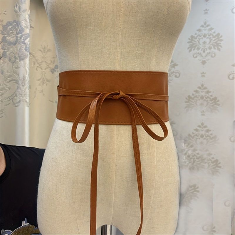 HOT Self Tie Bowknot Corset for Women Banquet Party Dress Body Shaping Girdle Belt_voghion.com