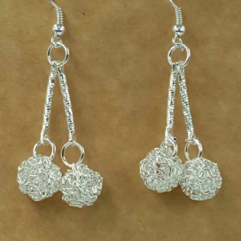 Orecchini a doppio cerchio in stile coreano placcati in argento 925, lunghi e esagerati, con nappe, gioielli all'ingrosso gratuiti_voghion.com