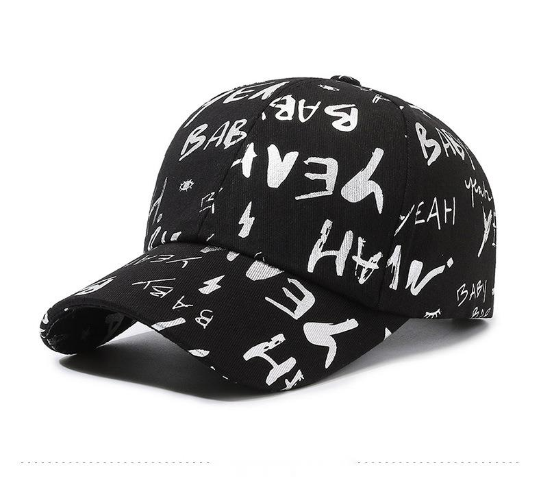 Gorra de béisbol con letras estampadas para mujer, gorra de béisbol para hombre, gorra de béisbol para correr, gorra de béisbol con protección solar, gorra de hip hop con lengüeta de pato._voghion.com