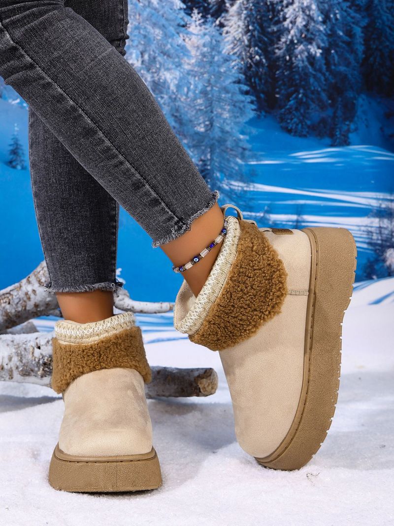 Stivali da neve da donna, modello invernale 2025, nuovi, caldi e con suola spessa, in cotone nord-orientale, con maniche europee_voghion.com