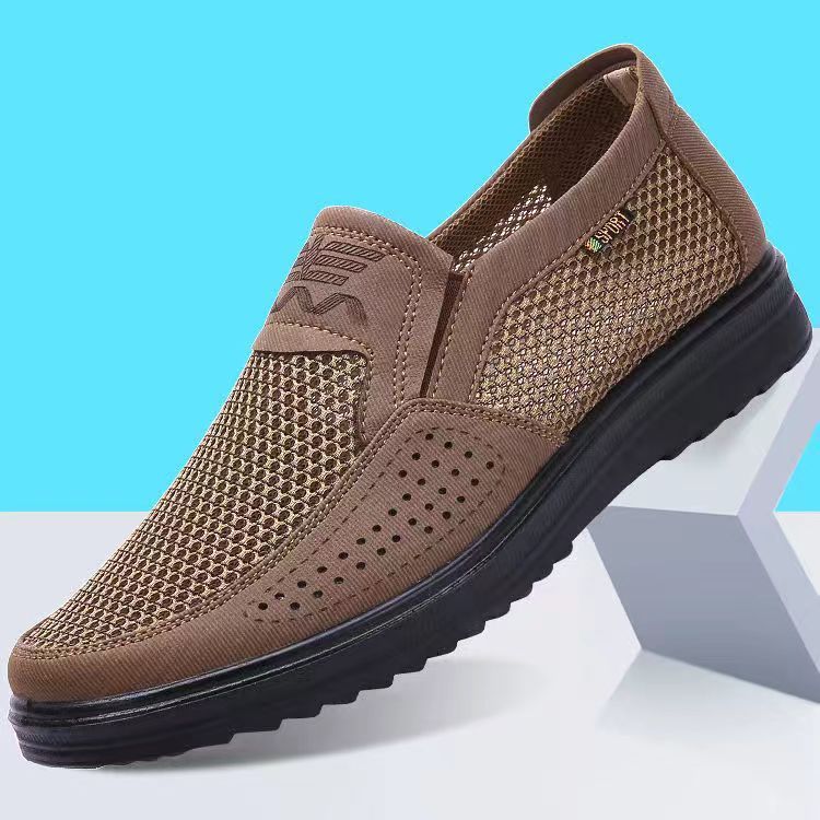 Sommer Neue Große Größe Alte Peking männer Mesh Casual Atmungsaktive Tuch Schuhe_voghion.com