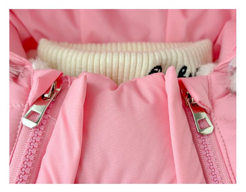 Baby Winter Puffer Jumpsuit – Warmer einteiliger Schneeanzug mit Kapuze (0–4 Jahre, Schwarz/Rosa/Rot/Grau)_voghion.com