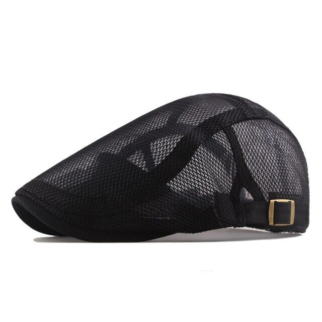 Summer Men's Breathable MESH IVY Hat Beret Newsboy Hat GATSBY Hat CABBIE FLATCAP_voghion.com