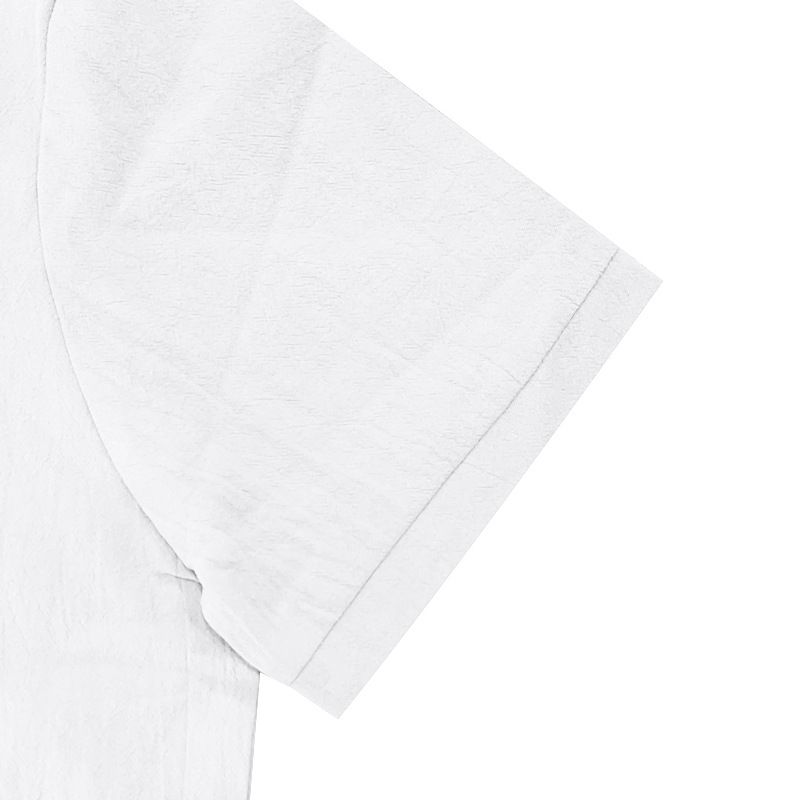 Polo da uomo estivo, casual, ampio, traspirante, in lino, con maniche corte e pantaloni a sette quarti_voghion.com