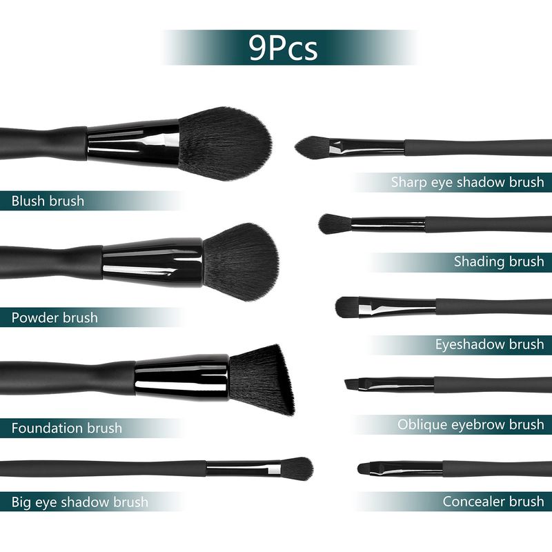 14 stücke bottom Diamant kleine taille einfach zu master make-up werkzeuge schwarz make-up pinsel anzug_voghion.com