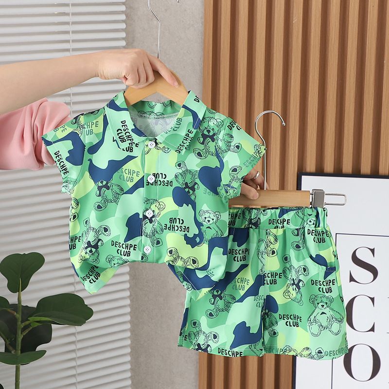 Neue Sommerkleidung für Jungen, Außenhandels-Kinderkleidung für Jungen und Mädchen, koreanische Version der Strand-Babykleidung, hübsch_voghion.com