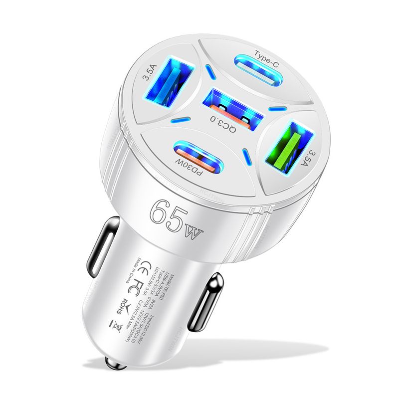 Music Festival  65W New Charger 3USB+2PD Super Fast Car Charging_voghion.com
