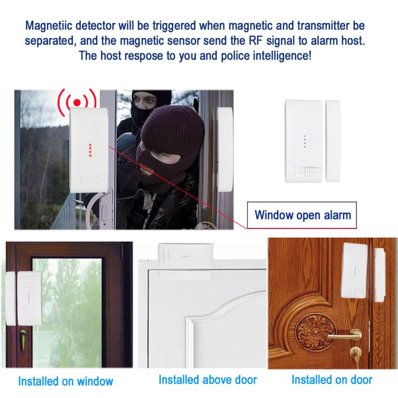 WIFI Tuya Smart Home Security Sirene Alarm Big Sound Strobe Flash-Alarm Drahtlose 433 Motion Sensor Tür Detektor Alexa_voghion.com